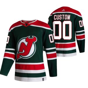 New Jersey Devils Trikot Benutzerdefinierte 2021 Reverse Retro Special Edition Authentic Grün